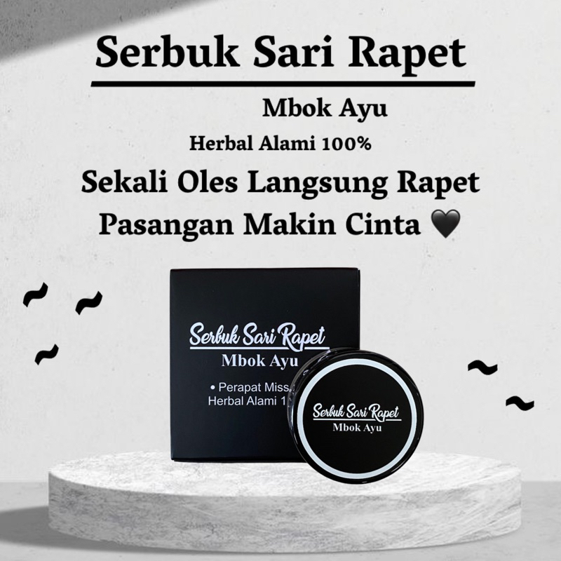 ( PRIVASI DIJAMIN AMAN ) Serbuk Sari Rapet Ramuan Mbok Ayu Herbal Alami 100% | Jamu Rapet | Jamu Per