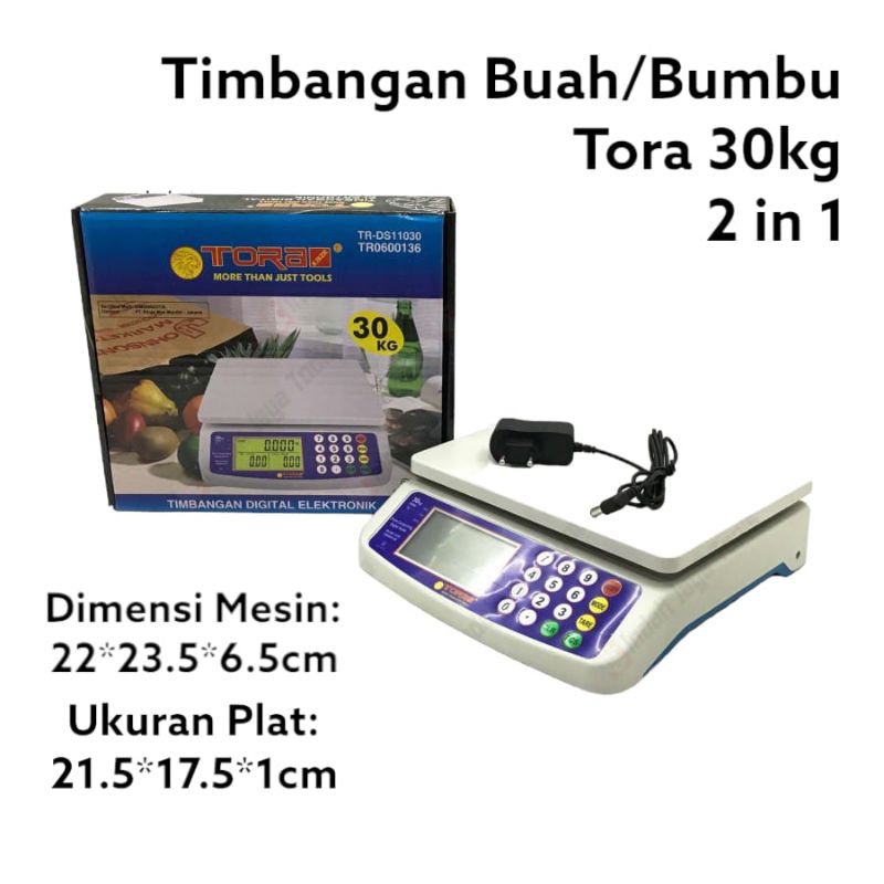 Timbangan digital 30 kg Tora