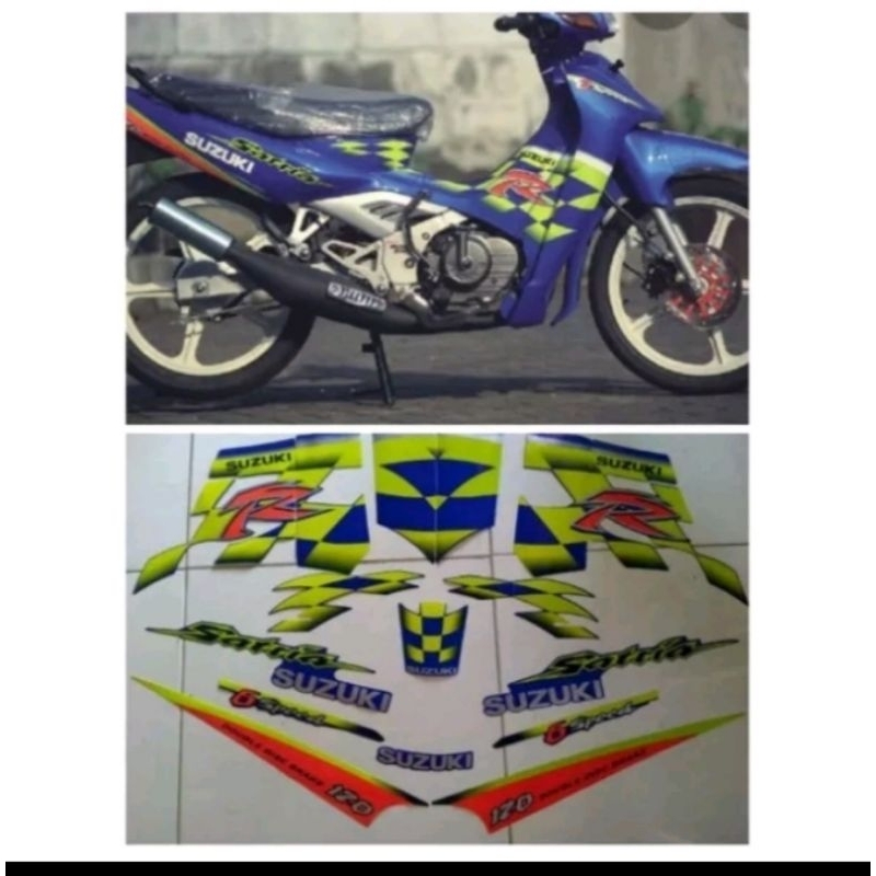Striping stiker Suzuki Satria Lumba Kenny Robert