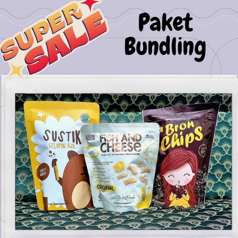 

PAKET FISH AND CHEESE SUSTIK KEJU PARMESAN BRONCHIPS