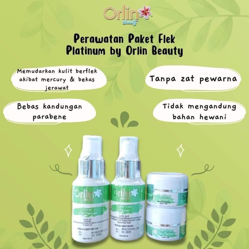(HADIAH GRATIS) ORLIN BEAUTY SKINCARE / ORLIN BEAUTY / ORLIN / ORLIN SKINCARE / PUTIH GLOWING 10HARI