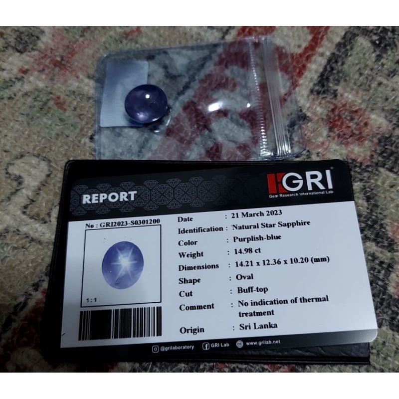 NATURAL STAR BLUE SAPPHIRE SRILANKA