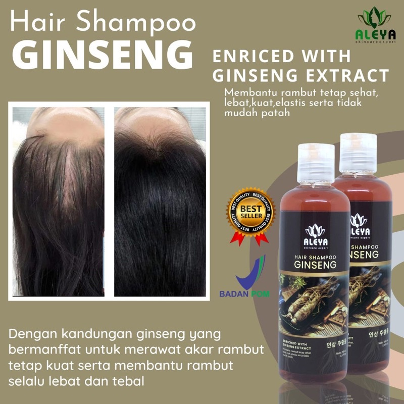 Sampo Penumbuh Rambut Cepat Panjang Gingseng Obat Rambut Rontok Parah Botak Ketombe