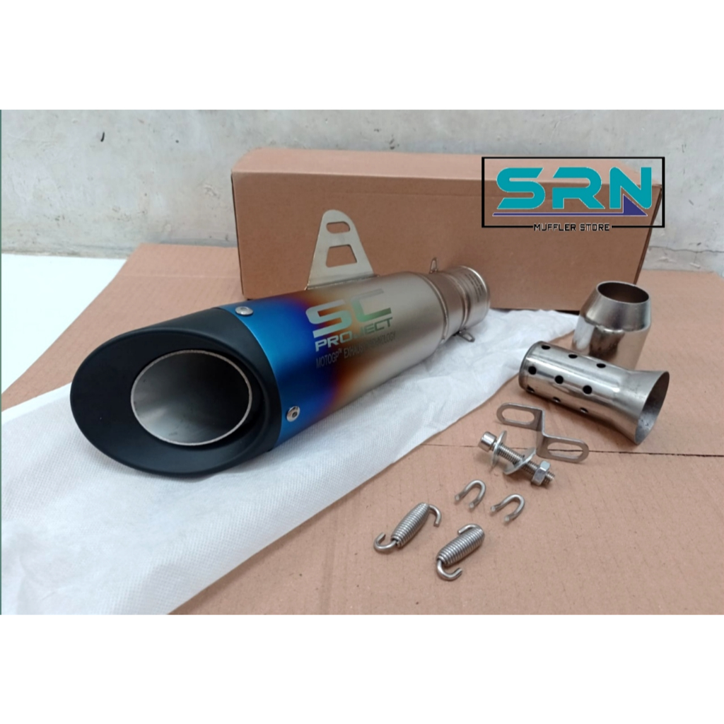 Silincer Knalpot SC Project S1 Halfblue Series Import