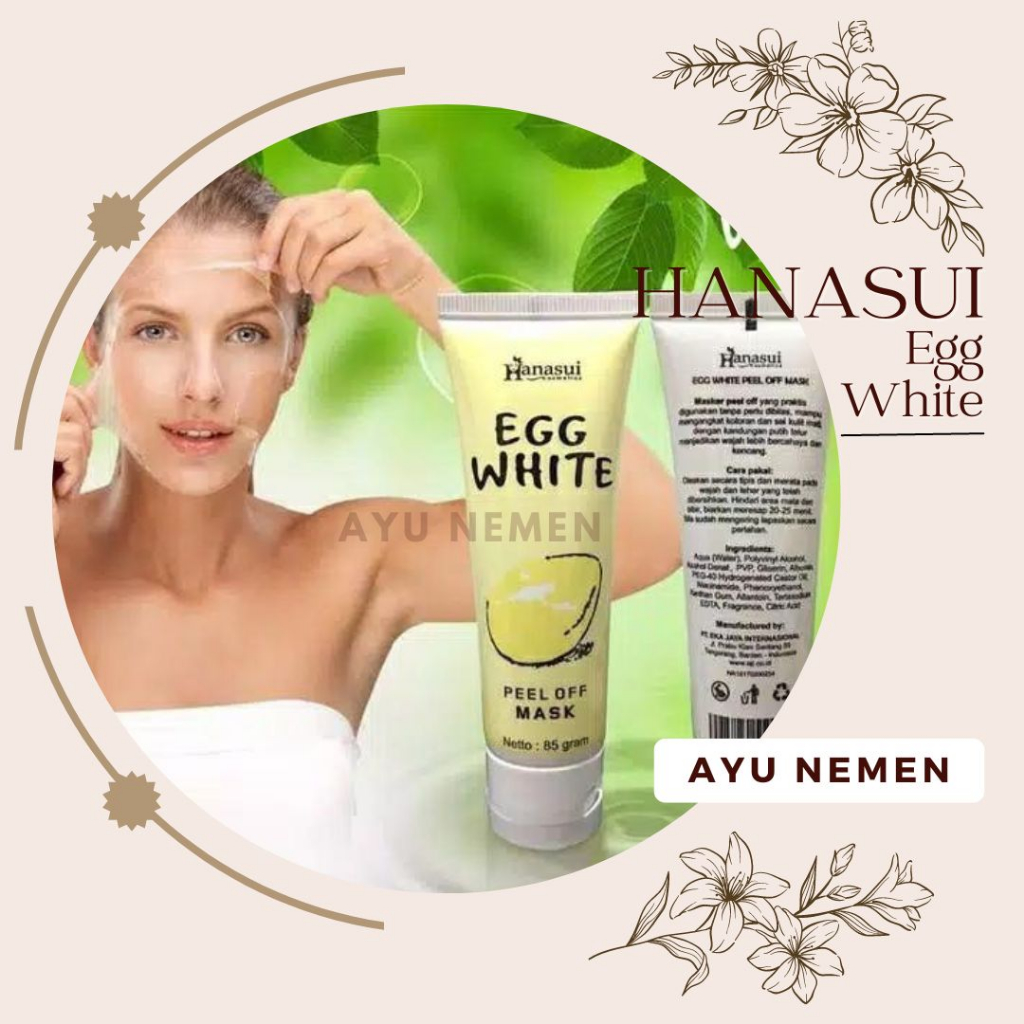 Masker Egg White Hanasui
