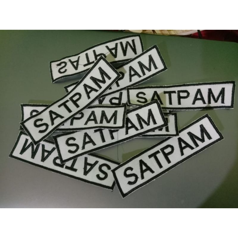 Bordir nama satpam