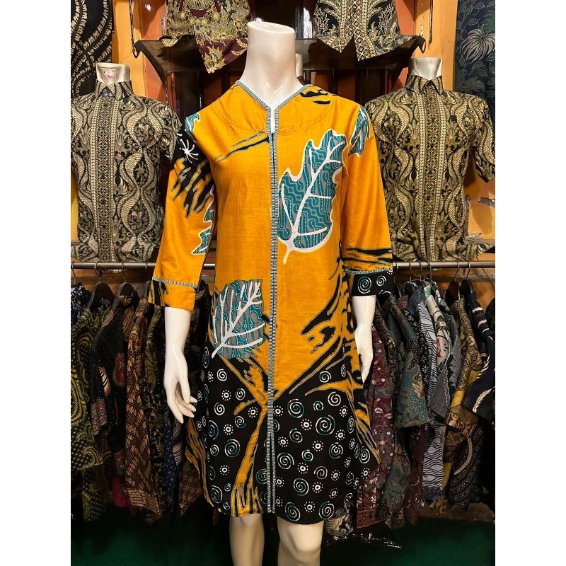Tunik batik wanita dress baju batik cewek modern baju batik kerja batik halus pekalongan seragam kan