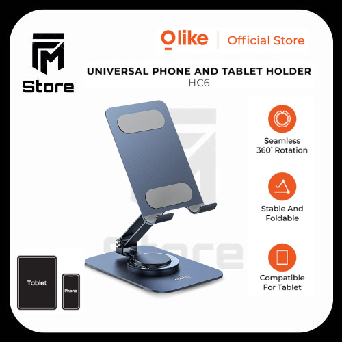 TERMURAH Olike HC6 Stable and Foldable Phone Holder 360 Rotable For Smartphone iPhone