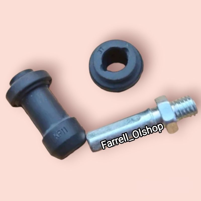 Baut Baud Set Karet Booth Caliper Cakram Honda Supra Tiger Beat Vario