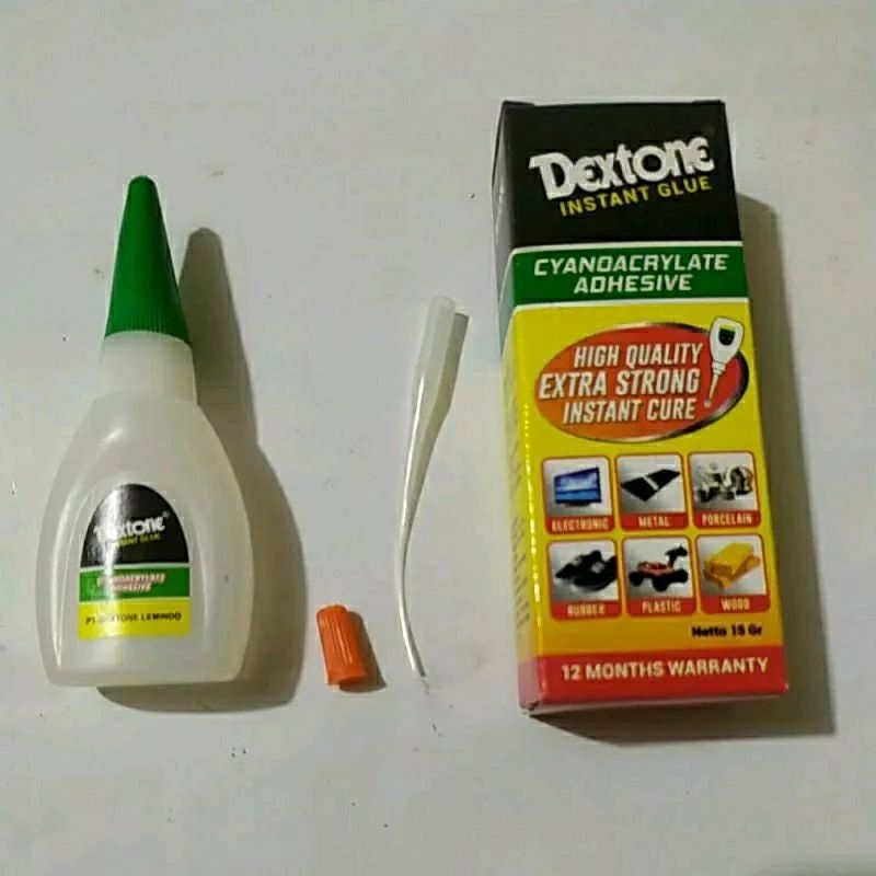 

Baru Lem G Dextone Lem instant Tetes kaca kayu serbaguna cepat kering 15gr