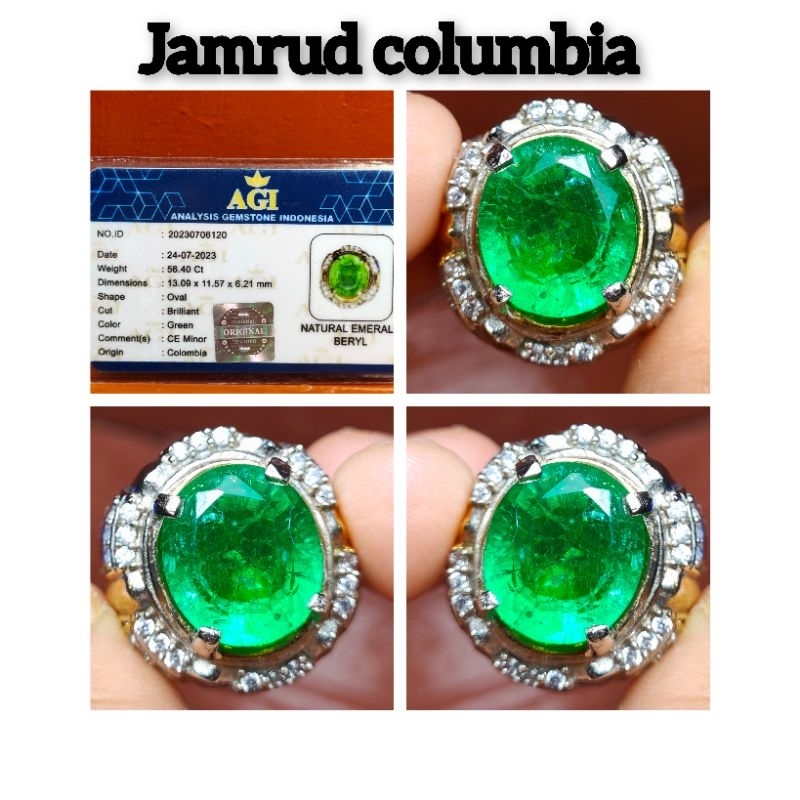 NATURAL CINCIN BATU PERMATA JAMRUD COLOMBIA