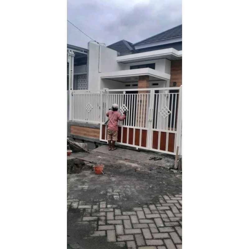 pager dorong pintu dorong pager seleding pager besi pager murah pager mewah