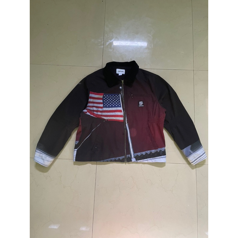 work jacket thisisneverthat american flag