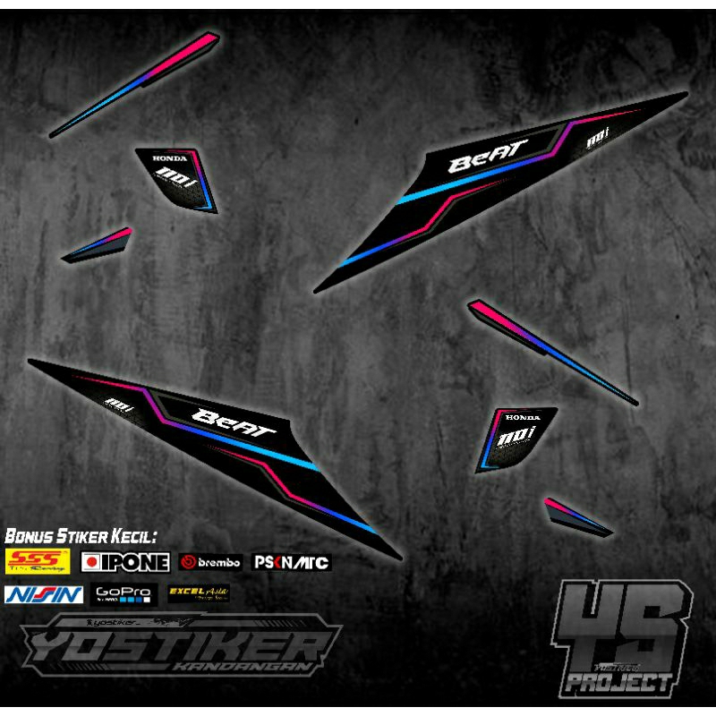 Striping Beat Karbu Rainbow Simple