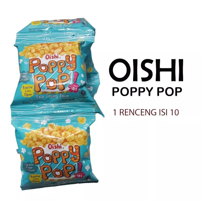 

OISHI POPPY POP POPCORN RENCENG ISI 10