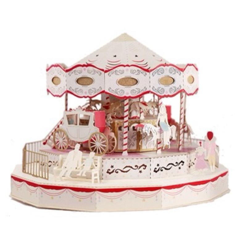 Paper N Thought - Merry Go Round 3D Puzzle Lasercut Paper