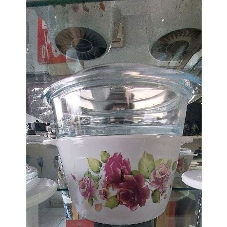 Panci Luminarc Kaca 3liter + Kukusan Kaca