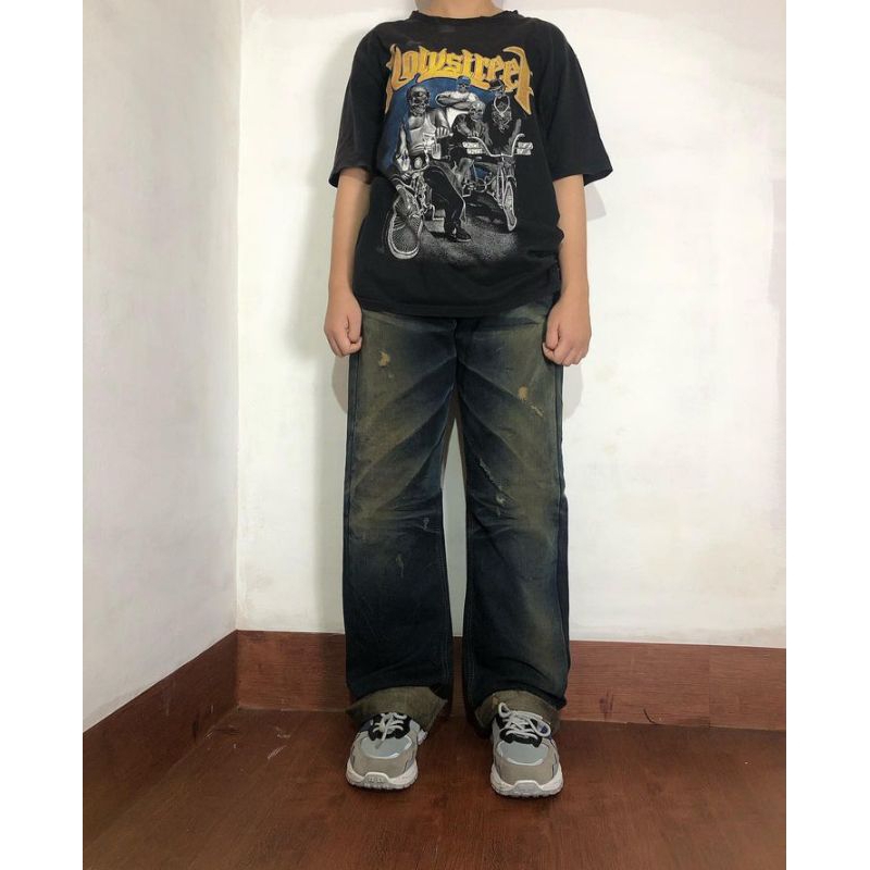 long pants fading dpsr denim