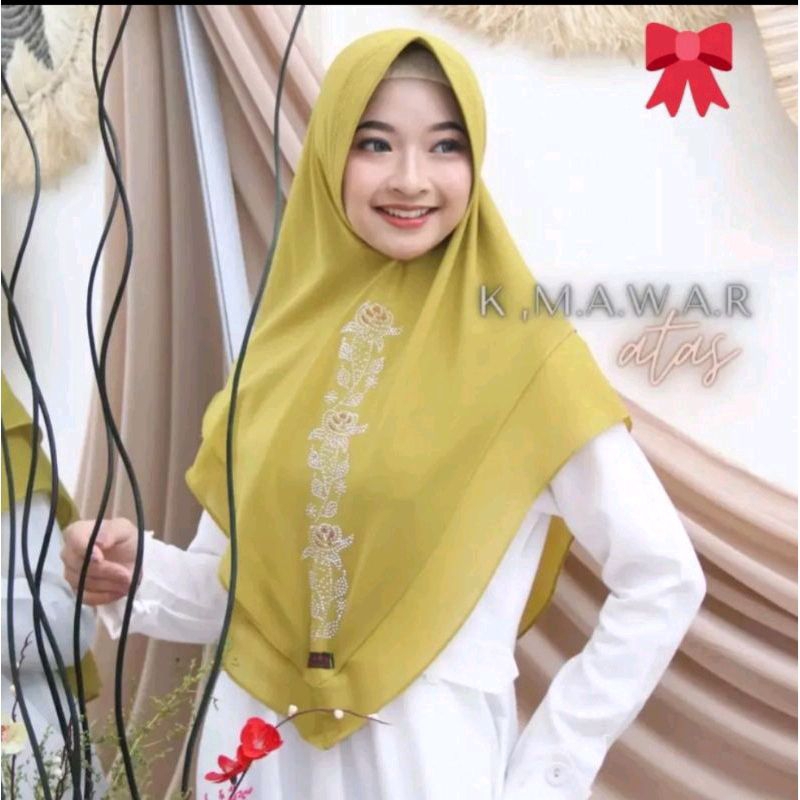 HIJAB PAYET MAWAR CERUTY BABYDOOL // HIJAB  CERUTY 2 LAYER // HIJAB INSTAN KERUDUNG INSTAN HIJAB INS