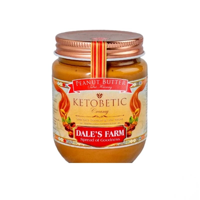 

Dale's Farm Ketobetic Chreamy Peanut Butter - Selai Kacang Selai Roti 500gr