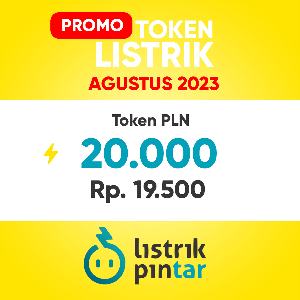 TOKEN LISTRIK PROMO - TOKEN PLN 20RIBU
