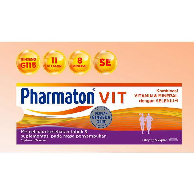 Pharmaton Vit + Ginseng G115 5Tablet 1 Strip / Suplemen