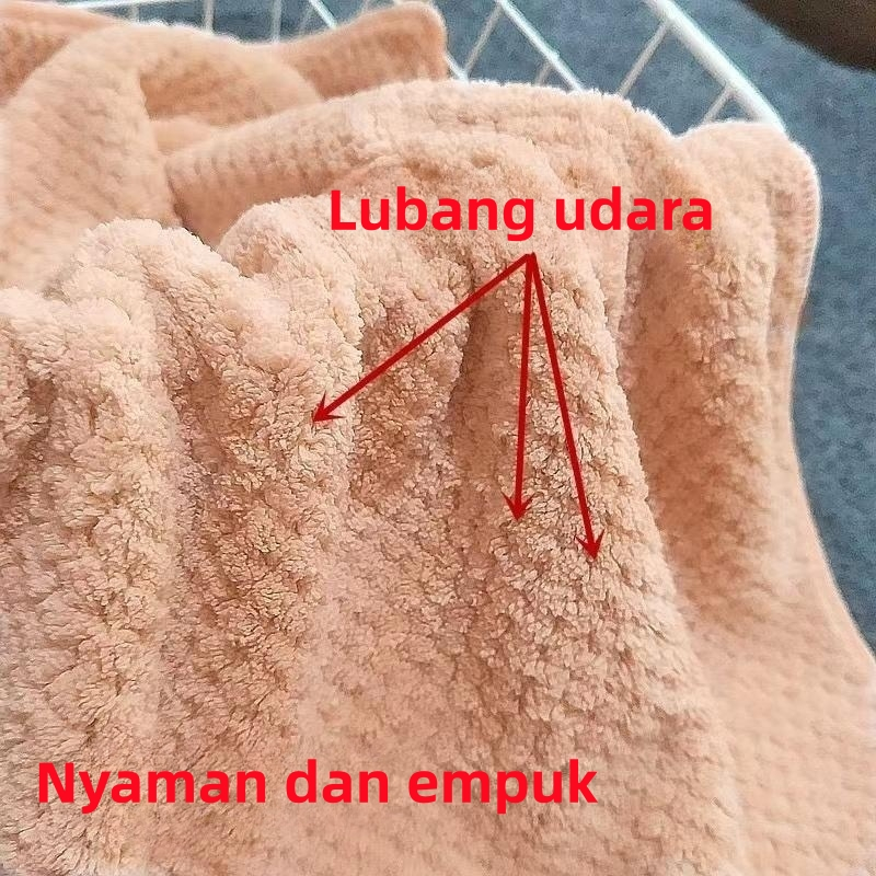 Handuk Muka Lembut Polos Dewasa 30x60 Bahan Coral Fleece Quick Dry Towel Nyaman dan empuk