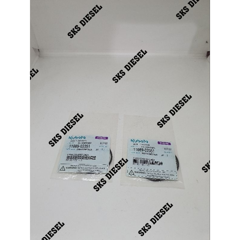 RD95 RD105 RD110 RD115 Oring Cylinder Liner Karet Boring Mesin Diesel Kubota Original ( 2pcs )