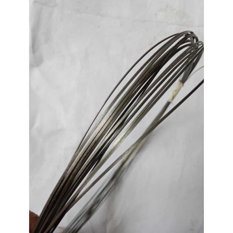 plat besi gepeng kawat baja tebal 0,5mm lebar 1mm/panjang 10 meter