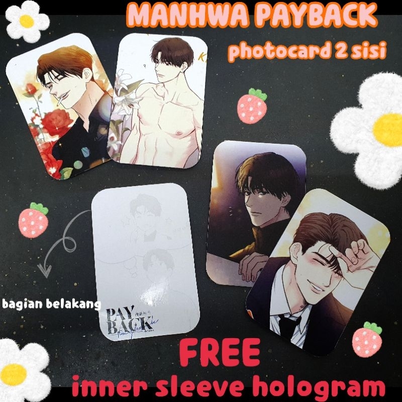 photocard manhwa payback dua sisi (bl/yaoi)