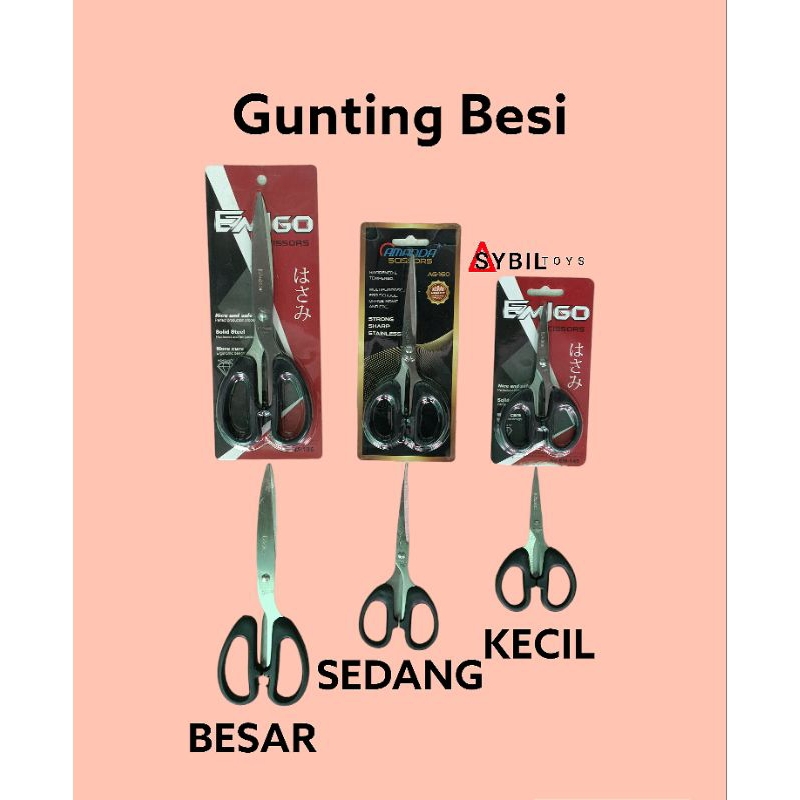 

Gunting Stainless / Gunting Murah / Kunting Anak / Gunting Prakarya / Gunting Joyko