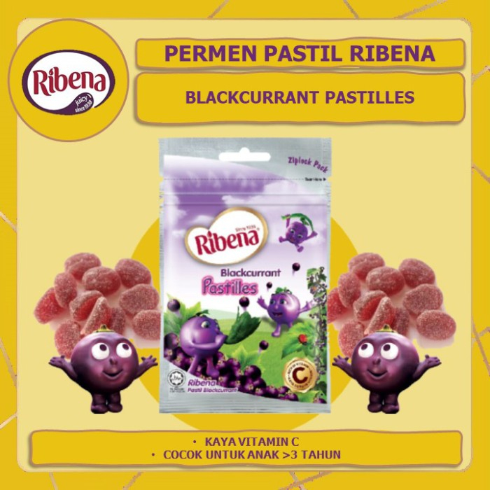 

Permen Ribena Pastilles Blackcurrant