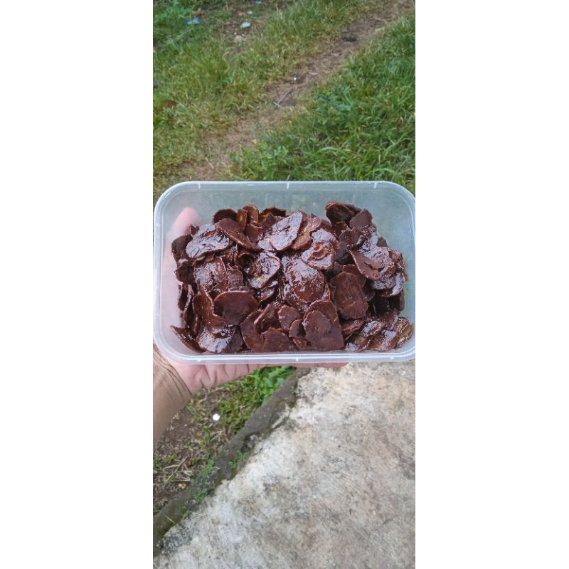 

keripik pisang coklat lumer