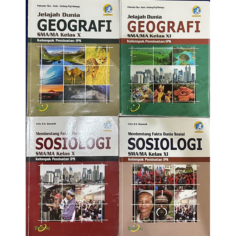 Buku geografi dan sosiologi bailmu SMA kelas 10 & 11