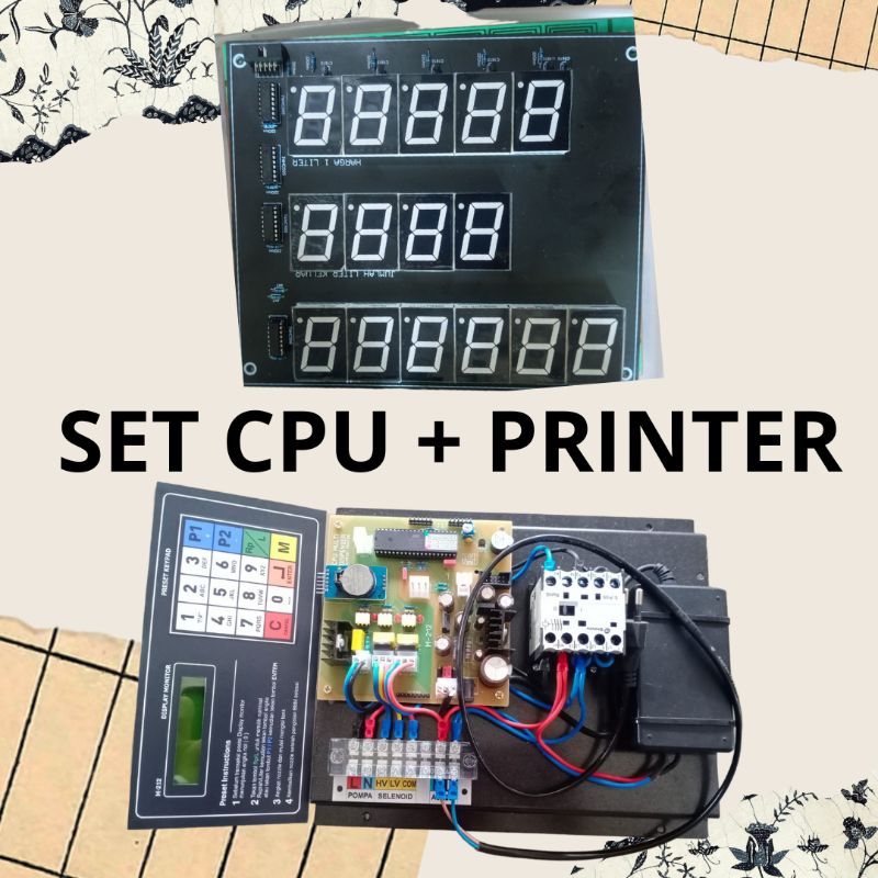 Set cpu pom mini digital + printer
