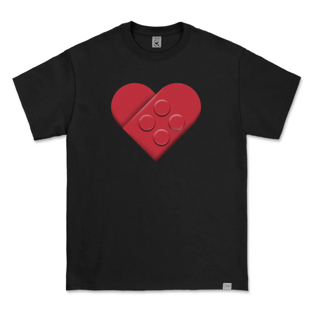 Kaos Distro Parodi ZeroTwentyTwo T-Shirt Letgo Heart BLACK | Baju Pria Parody Plesetan