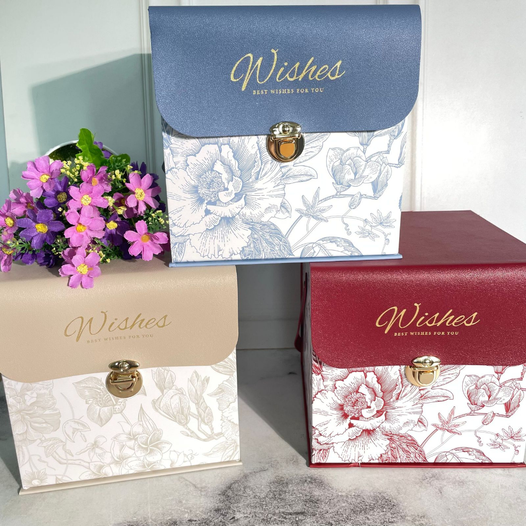 

Hard Box Best Wishes Mewah Ukuran Kecil 10.5 x 10.5 x 10.5 cm - kotak kado hadiah sovenir acara ulang tahun pernikahan packing packaging