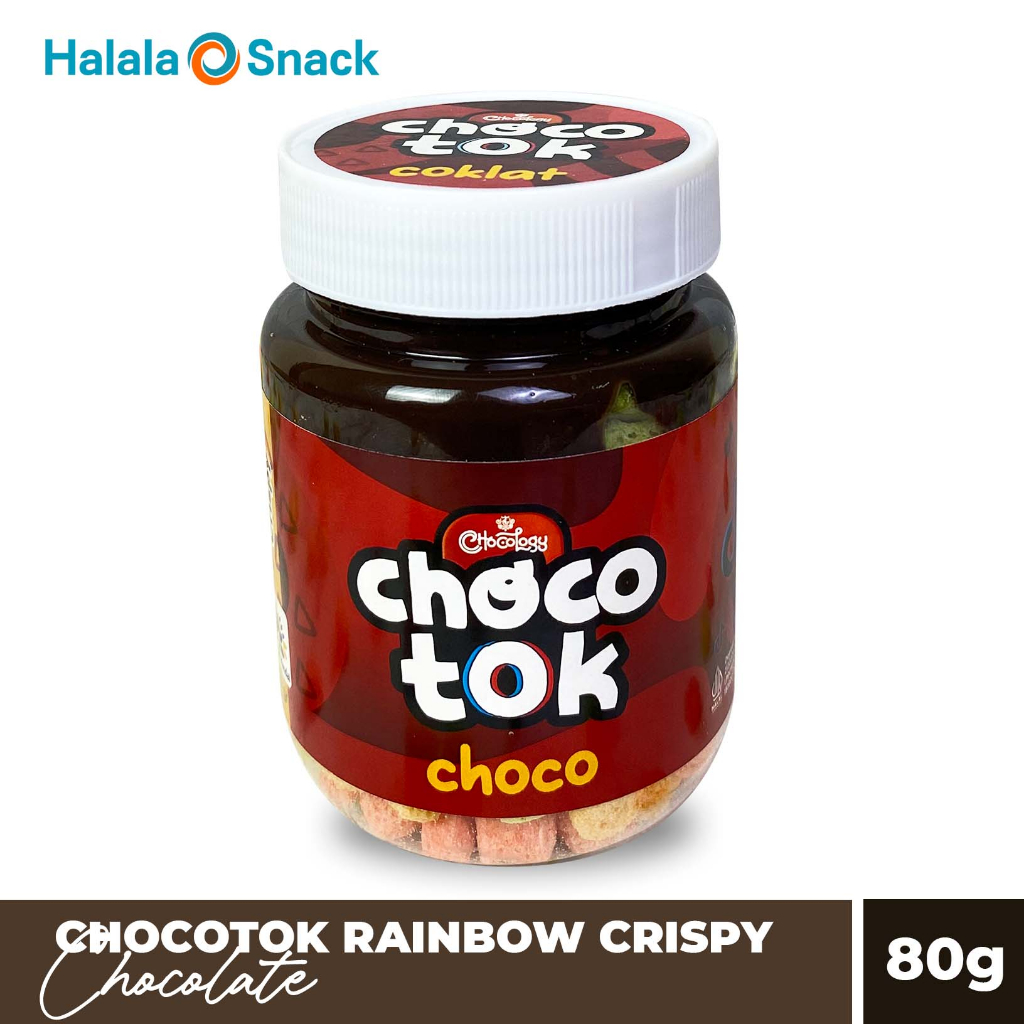 

CHOCOLOGY Jar Chocotok Coklat | Rainbow Crispy 80 gr