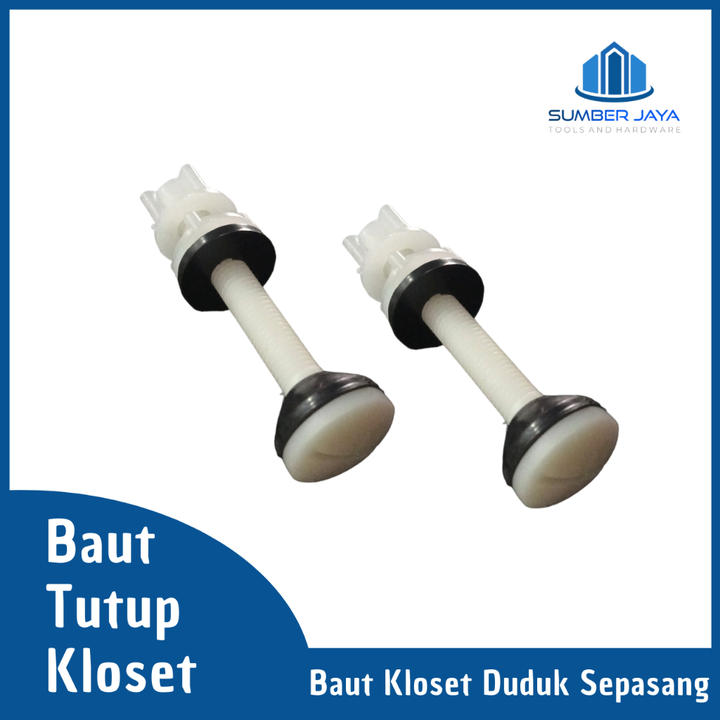 Baut Tutup Kloset Duduk Mur Closet Sepasang