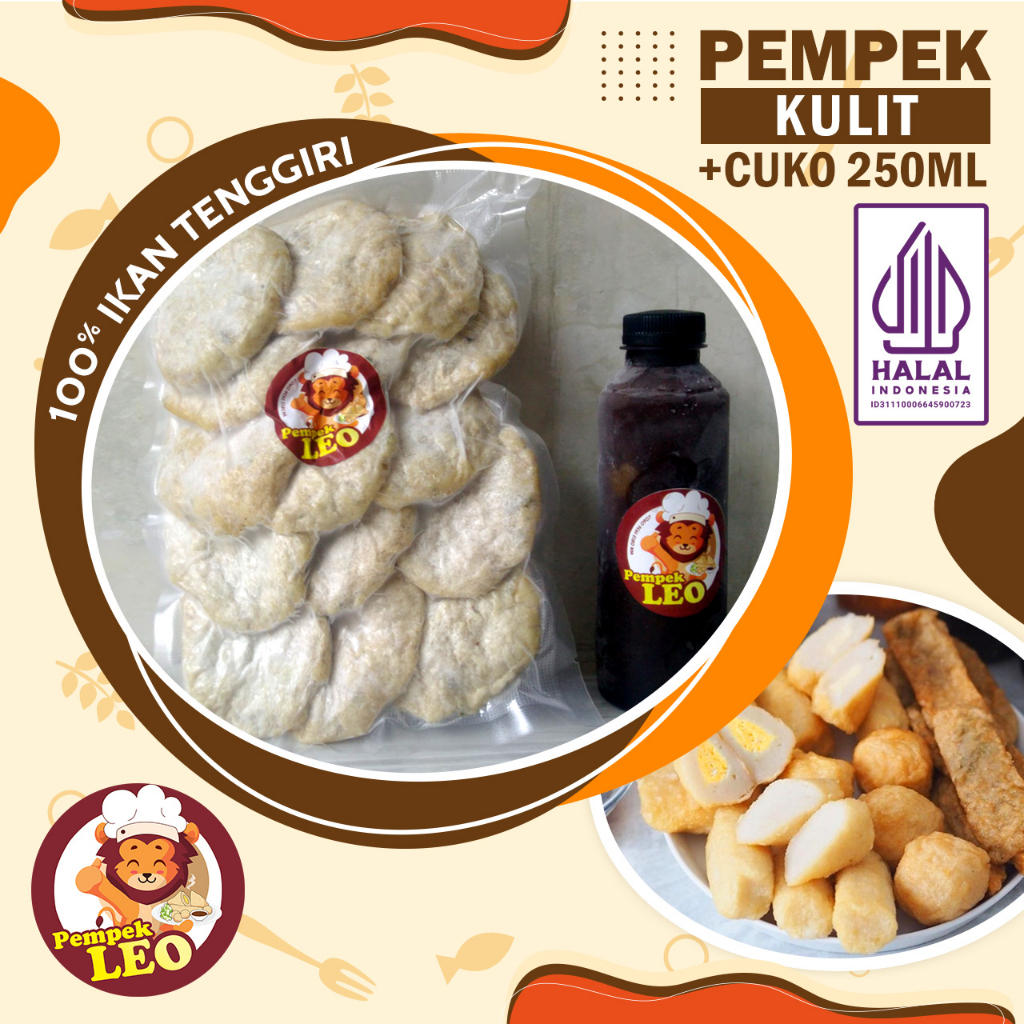 

Paket Pempek Kulit + Cuko 250mL Pempek Leo Pempek Palembang Ikan Tenggiri