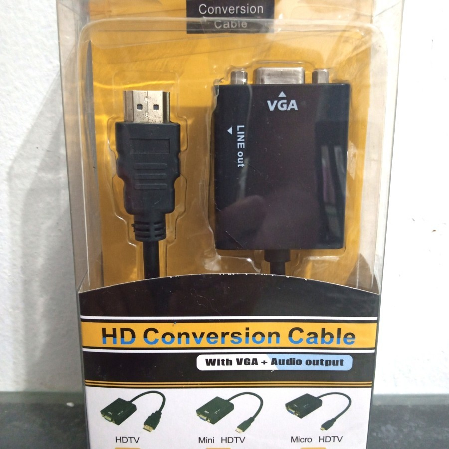 HD Conversion Cable (Kabel Converter Vga to HDMI) termurah