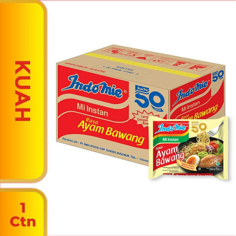 

Indomie Ayam Bawang 1 karton isi 40 pcs