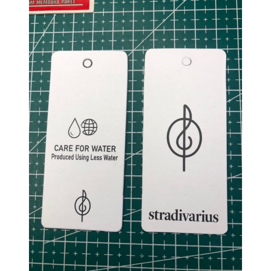 

STRADIVARIUS TAG DOUBLE SIDE SUPER TEBAL SUPER PREMIUM CO 1X DIKIRIM 120PCS