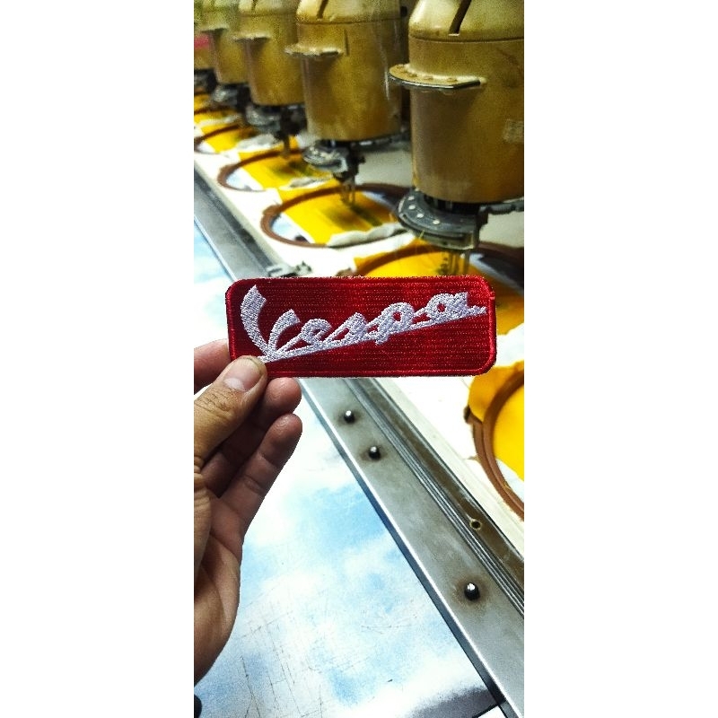 Emblem Patch Bordir Vespa