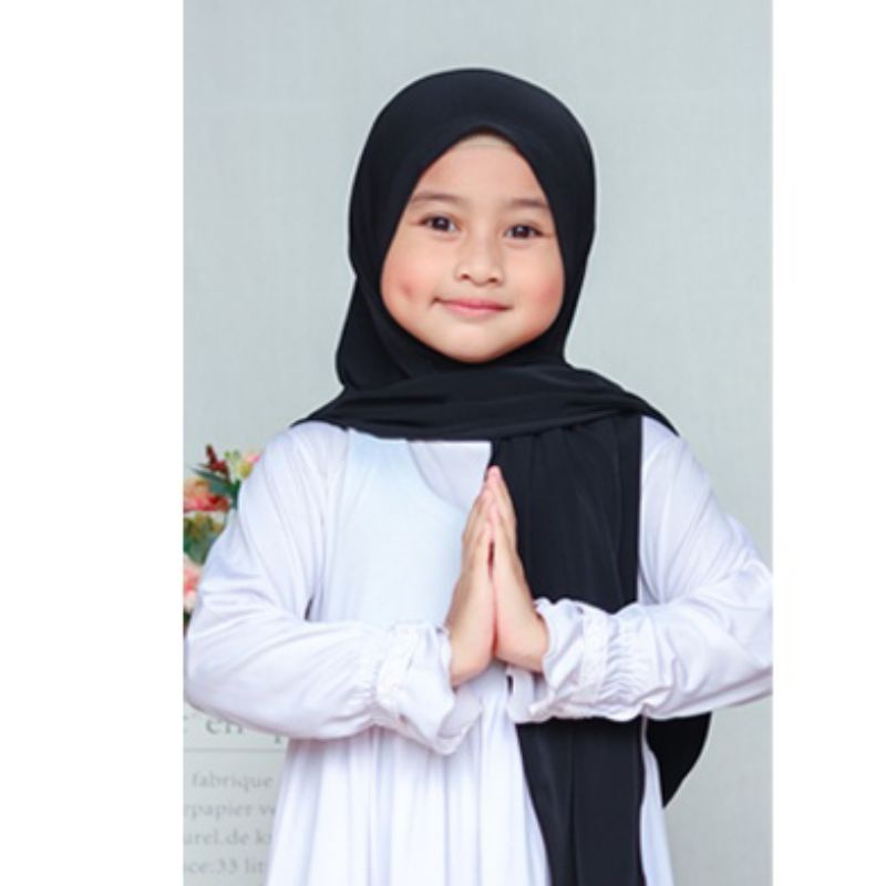 PASHMINA ANAK INSTAN JERSEY / HIJAB PASHMINA ANAK JERSEY/JILBAB ANAK