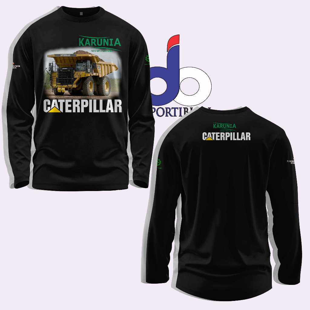 Lengan Panjang Kaos CATERPILLAR Truck Mine