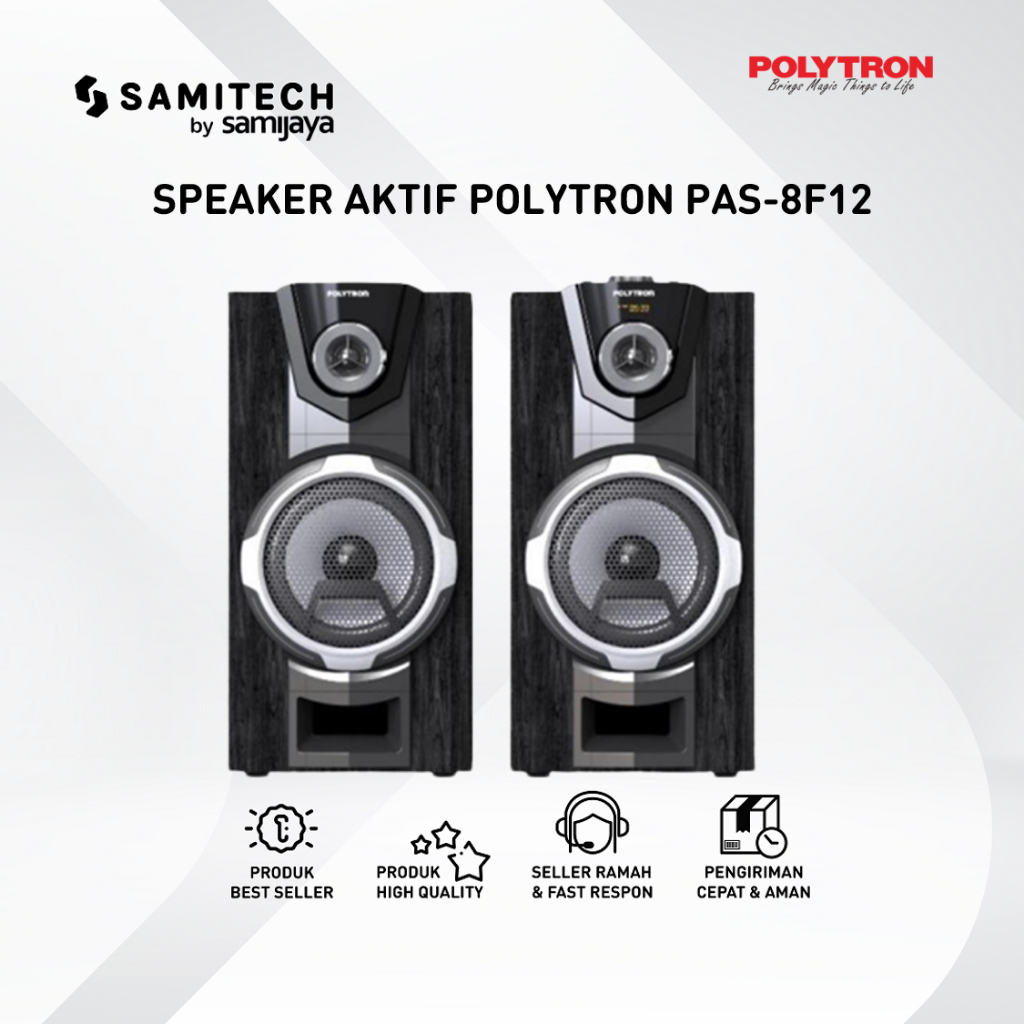 SPEAKER AKTIF POLYTRON PAS 8F12 / PAS-8F12 BERGARANSI