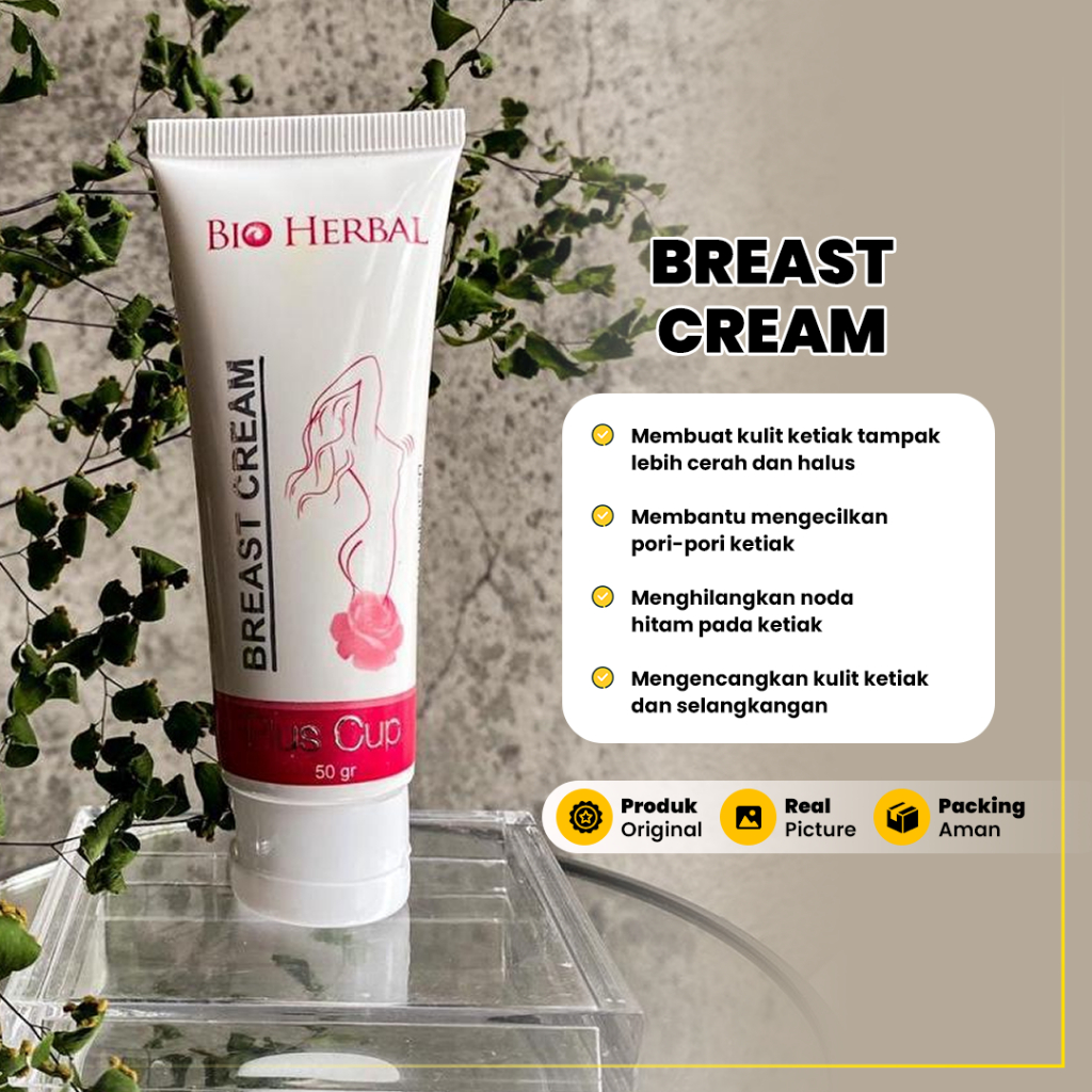 Pemutih Ketiak Bio Herbal Underarm Cream Brightening Mencerahkan Menghaluskan Dan Hilangkan Bau Bada