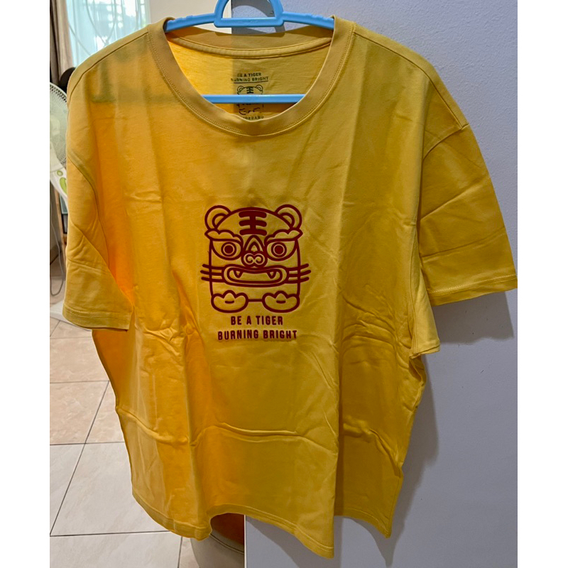 Kaos Pria Giordano Original Kuning Tiger XXL