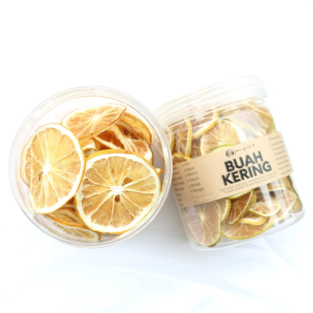 

Lemon Lokal Iris Kering Premium | Dried Lemon Kemasan Jar